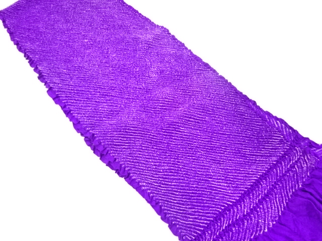 正絹　振袖用　絞り　帯揚げ